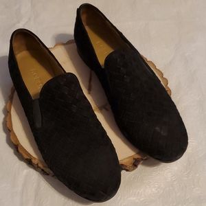 Robert Zur Black Slide on Suede Feel Loafer Sz 9
